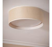 LEDKIA LIGHTING Plafonnier Rond Rotin Ø360 Rufus pour chambre, salon, cuisine Naturel