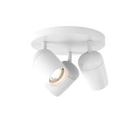 Plafonnier Rond Triple Astro Koto Blanc Mat