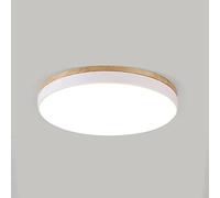 Plafonnier rond ultra fin - Éclairage encastré à DEL à intensité variable 3 couleurs pour décoration d'intérieur moderne, économe en énergie, élégant et facile à installer