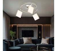 Plafonnier Spotrondell dimmable Plafonnier 3 flammes Spot plafonnier pivotant, métal, 3x LED 6W 400Lm blanc chaud, DxH 28x18,8 cm