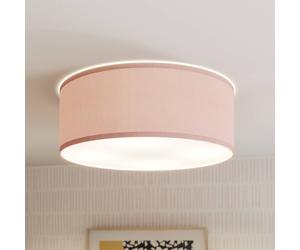 Plafonnier Rondo Kids TK Lighting, dimmable, violet / rose, Chambre d'enfant, Textile / Tissu / Soie, Moderne, Plafonnier