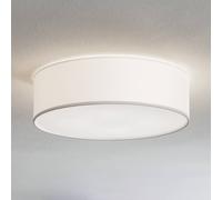 Plafonnier Rondo TK Lighting, dimmable, blanc, Chambre à coucher, Textile / Tissu / Soie, Moderne, Plafonnier Tissu