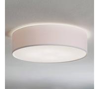 Plafonnier Rondo TK Lighting, dimmable, blanc, Chambre à coucher, Textile / Tissu / Soie, Moderne, Plafonnier Tissu