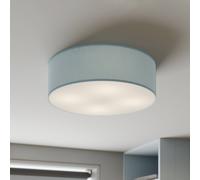 Plafonnier Rondo TK Lighting, dimmable, bleu, Chambre à coucher, Textile / Tissu / Soie, Moderne, Plafonnier Tissu