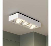 Plafonnier Ronka Arcchio, dimmable, blanc, Salon / Salle à manger, Aluminium, Moderne, Plafonnier