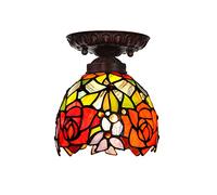 Plafonnier Rose, Petit Plafonnier Rustique Et Créatif, Éclairage de Couloir, de Balcon, de Fenêtre, de Placard - Couleur 16 X 20 Cm/Couleur /16 * 20 Cm