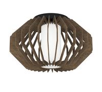 Plafonnier RUSTICARIA E27 1X40W en acier noir D450mm