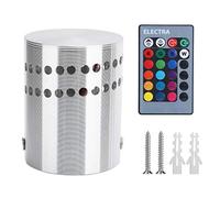 Plafonnier RVB 3W Design Moderne avec Télécommande Applique Murale LED en Spirale à Intensité Variable pour Salon KTV Chambre et Cuisine Alliage D'aluminium Super Lumineux