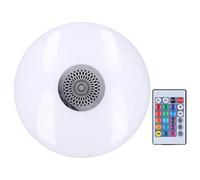 Plafonnier RVB, Plafonnier à Encastrer LED 24W, Lampe de Musique à Changement de Couleur RVB, avec Télécommande, Haut-parleur de Musique Intelligent, pour Chambres à Coucher, Salons, Chambres D'enfant