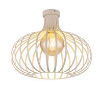 Plafonnier sable Grille Plafonnier Salon Vintage Chambre à coucher, métal, 1x E27, DxH 40x35 cm