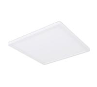 Plafonnier salle de bain Lampe LED Plafonnier IP44 Panneau LED, 3 niveaux via interrupteur mural, rétro-éclairage, blanc, 18W 1600Lm blanc chaud, LxH 29,4x2,5