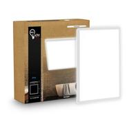 Plafonnier salle de bain LED plafonnier panneau plat IP44 blanc neutre indire...