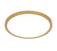 Plafonnier salle de bain Plafonnier salon salle à manger, laiton blanc, rétroéclairage IP44 fonction mémoire dimmable, 18W 1600Lm 3000K blanc chaud, D 29,4 cm