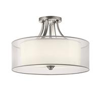 Plafonnier Salon Blanc Étain Antique Ø51cm 4x E27 Plafonnier CANELADO