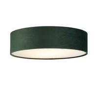 Plafonnier salon lampe chambre lumière E27 velours vert blanc rond cuisine
