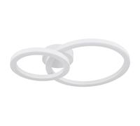 Plafonnier salon plafonnier LED anneaux design blanc L 42 cm