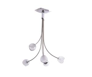 Plafonnier salon salle à manger éclairage boule de verre projecteur couloir lumière argent Brilliant G07695/15
