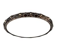 Plafonnier Semi-encastré, éclairage latéral, Lampe de Plafond Ronde Creuse, Lampe de Plafond Moderne pour Salon, Style Industriel, Rustique, Chambre à Coucher (foncé, 30 cm/11,8 po)