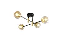 Plafonnier Semi-Encastré En Verre À Bulles Spoutnik Lustre Du Milieu Du Siècle Près Du Plafonnier Luminaire de Chambre À Coucher de Ferme Industrielle Pour Salle À Manger Salle Den Foyer Cuisine Salon