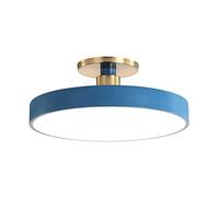 Plafonnier semi-encastré - Lampe LED tricolore réglable, panneau plat à intensité variable 40 W for chambre, salle à manger, salon(Blue,L)