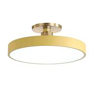 Plafonnier semi-encastré - Lampe LED tricolore réglable, panneau plat à intensité variable 40 W for chambre, salle à manger, salon(Yellow,30Cm)