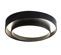 Plafonnier Semi-encastré, Style Industriel, décoratif Japonais, à intensité Variable, avec Cadre en métal, Double Lampe pour Salon, Chambre, Cuisine (Noir 40 cm).