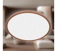 Plafonnier Slim LED Panel Plafonnier 22W 3000lm Ciel étoilé Ø37,5cm Coffee