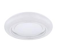 Plafonnier Spot de salon Smart LED Dimmer Remote Control Chrome White
