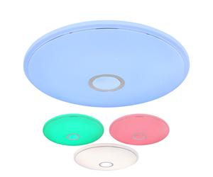 Plafonnier Smart LED dimmable Plafonnier à changement de couleur Plafonnier avec commande vocale par app, changement de couleur, 1x 30 W 2250lm 3000-6000K, DxH 68x9 cm