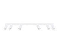 Sollux Lighting Plafonnier Karbon Aluminium blanc GU10 6