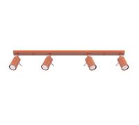 Plafonnier Sollux Lighting Ring 4L Rouge 81x6x17 cm