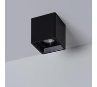 Plafonnier Space Carré Noir avec Ampoule GU10