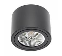 Plafonnier Spectrum Chloe AR111 Noir Ronde 50W GU10 LED Verstellable
