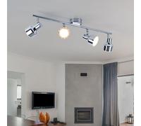 Plafonnier Spot Barre De Spots Lampe De Salon Spot LED 4-Flammes Réglable