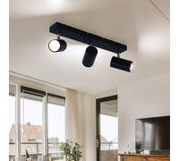 Globo Lighting Robby plafonnier 3x35 W noir-chrome 57911-3B