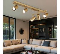 Plafonnier Spot de Plafond Luminaire Sportif Or Lampe Chambre Pivotant L 70 CM