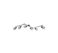 - Plafonnier spot design industriel Akin - 6 Ampoules - Marron bronze - Akin