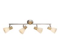 Plafonnier spot en bois spot en verre lampe de salon réglable dans un ensemble comprenant des ampoules LED