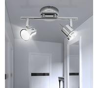 Plafonnier Spot LED Chrome Rail Lumineux Mobile L 25 Cm
