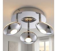 Plafonnier Spot Rond Spot Lampe LED 3 Flammes Chrome Projecteur Réglable [EEK: Nicht bewertet]
