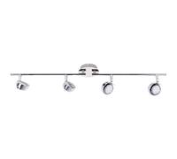 Plafonnier Spot silencieux Plafonnier LED, avec spots mobiles, 4x5W 4x360lm 3000K, LxH 65x14,5 cm