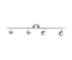 Plafonnier Spot silencieux Plafonnier LED, avec spots mobiles, 4x5W 4x360lm 3000K, LxH 65x14,5 cm