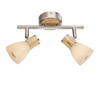 Plafonnier spot spot bar bois verre opale lampe de salon réglable