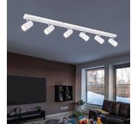 Plafonnier Spot Tache Barre de Spots Pivotant Luminaire de Salon 6-Flammig