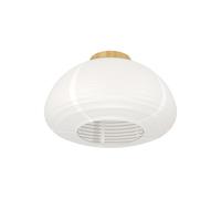 Plafonnier SUMMERHILL E27 1X40W en bois et acier marron D400mm