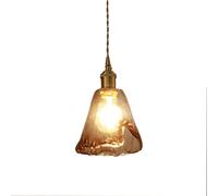 Plafonnier suspendu avec abat-jour en verre, lampe suspendue vintage, ligne réglable, 59 pouces, lampes pandant modernes for chambre à coucher, cuisine, îlot, salon, table de salle manger (B)(B)