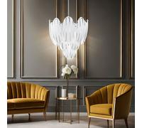 Plafonnier design suspension suspension verre décor chrome éclairage EGLO 92502