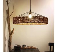 Plafonnier Suspendu en rotin Moderne, Style Country américain, Style Vintage, en Bambou tissé, Fait à la Main, Style Nordique, idéal pour Un Salon, Une Salle à Manger ou Un Bar