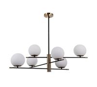 Plafonnier suspendu - Italux - Stelia - 6 lampes - E14 - Design contemporain - Diamètre 86 cm