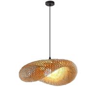 Plafonnier Suspendu rétro en Bambou, Abat-Jour bohème en Bambou, plafonnier Vintage en rotin tissé à la Main, luminaire Suspendu, îlot de Cuisine Nordique, Chambre à Coucher, Salle à Manger